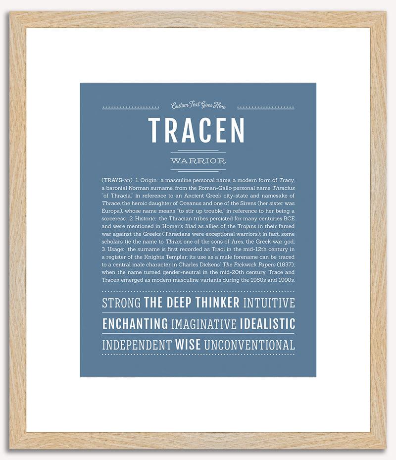 Tracen | Name Art Print