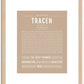 Tracen | Name Art Print