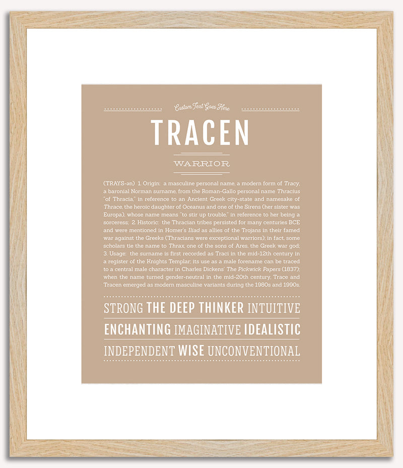 Tracen | Name Art Print