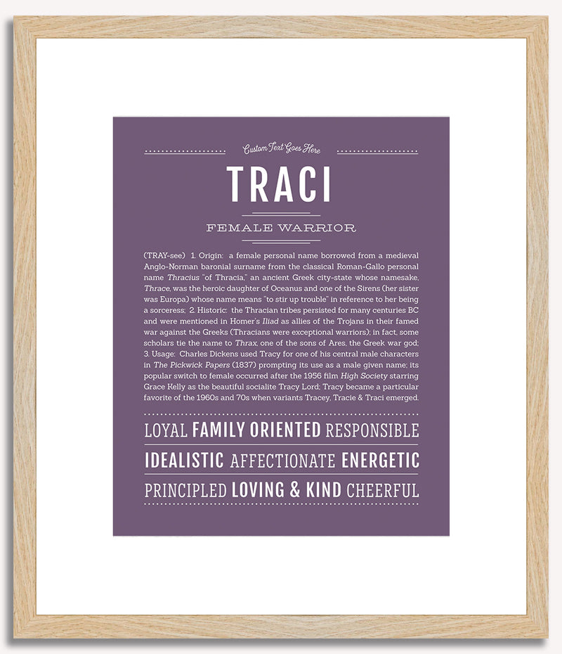 Traci | Name Art Print