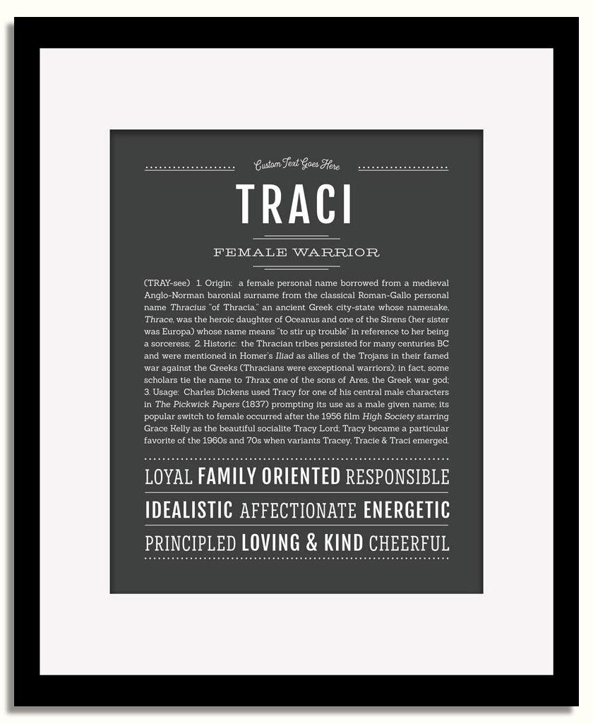 Frame Options | Charcoal Gray | Black Frame, Matted