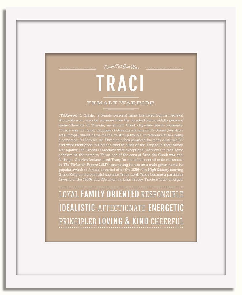 Frame Options | Tan | White Frame, Matted