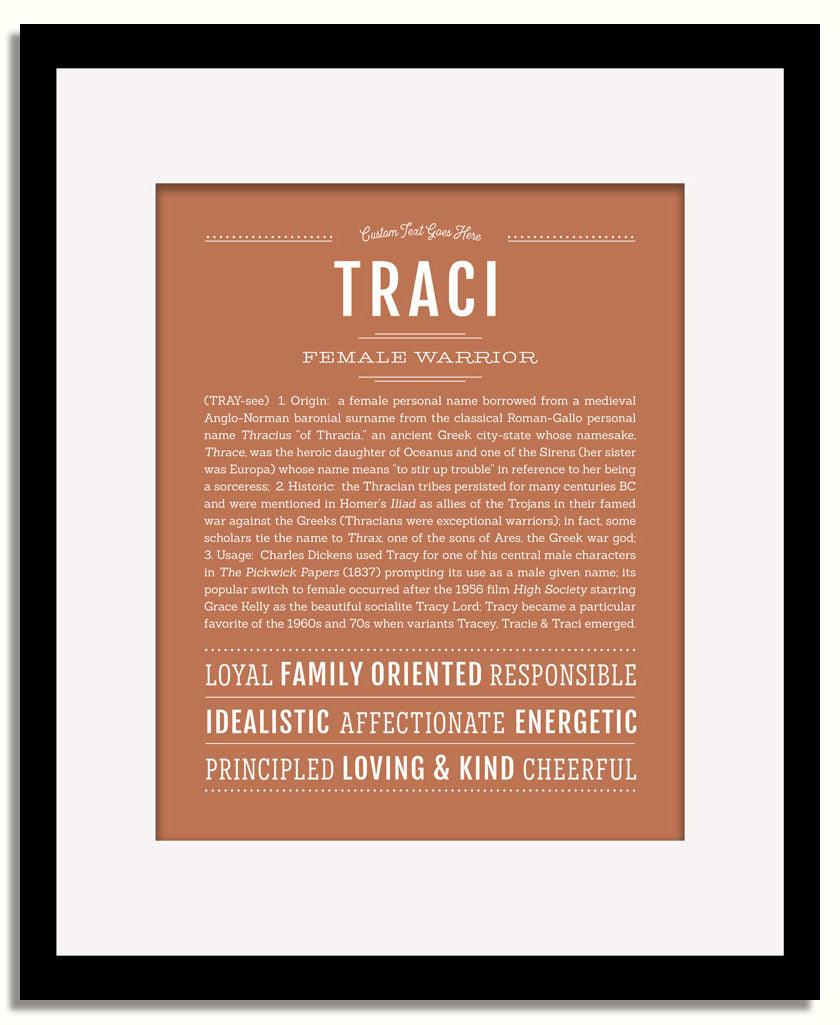 Frame Options | Terra Cotta | Black Frame, Matted