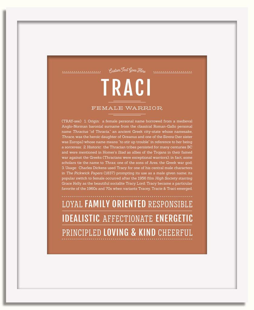 Frame Options | Terra Cotta | White Frame, Matted