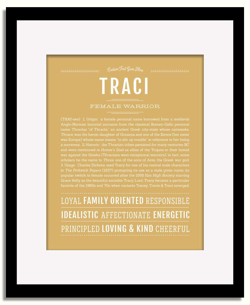 Frame Options | Matte Gold | Black Frame, Matted