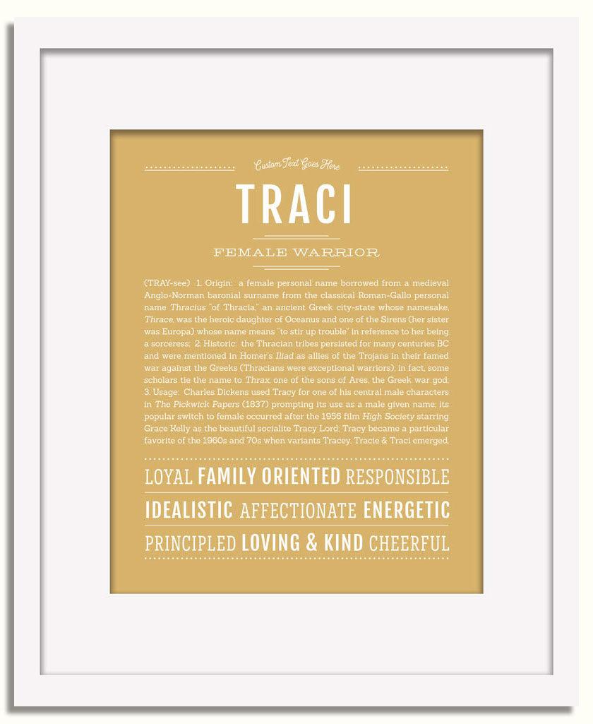 Frame Options | Matte Gold | White Frame, Matted