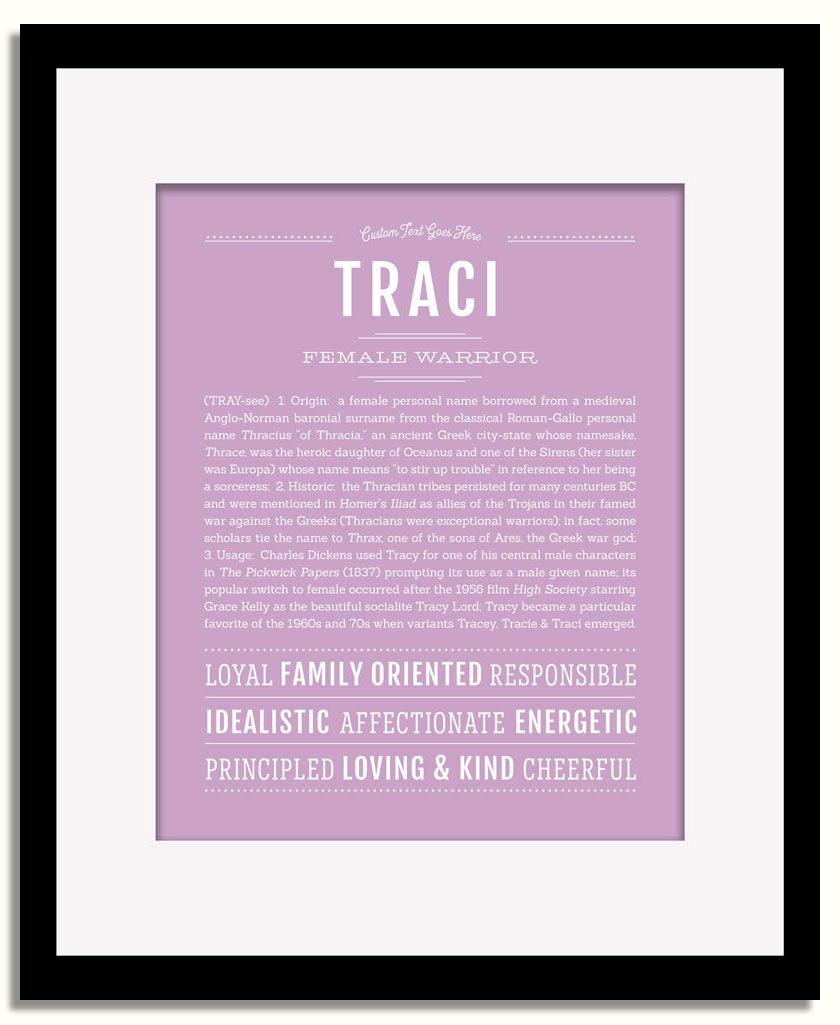 Frame Options | Lilac | Black Frame, Matted