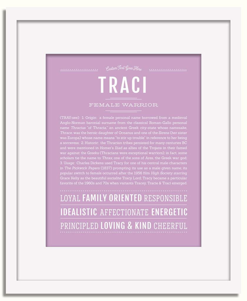 Frame Options | Lilac | White Frame, Matted