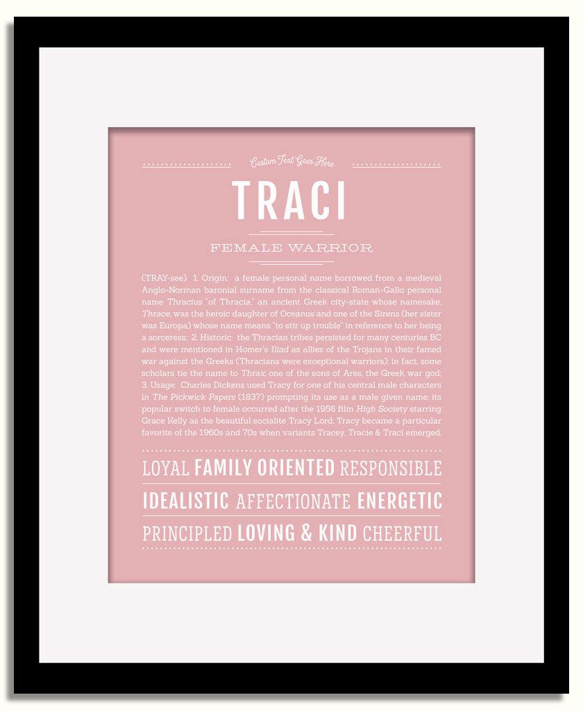 Frame Options | Dusty Rose | Black Frame, Matted