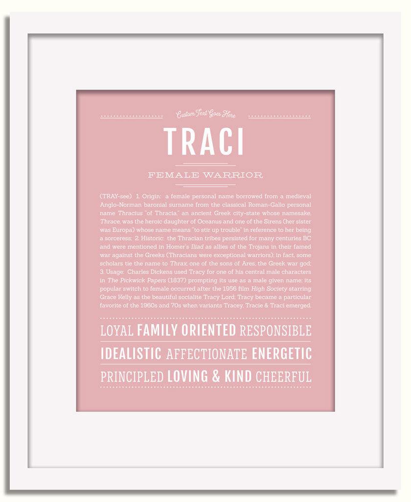 Frame Options | Dusty Rose | White Frame, Matted