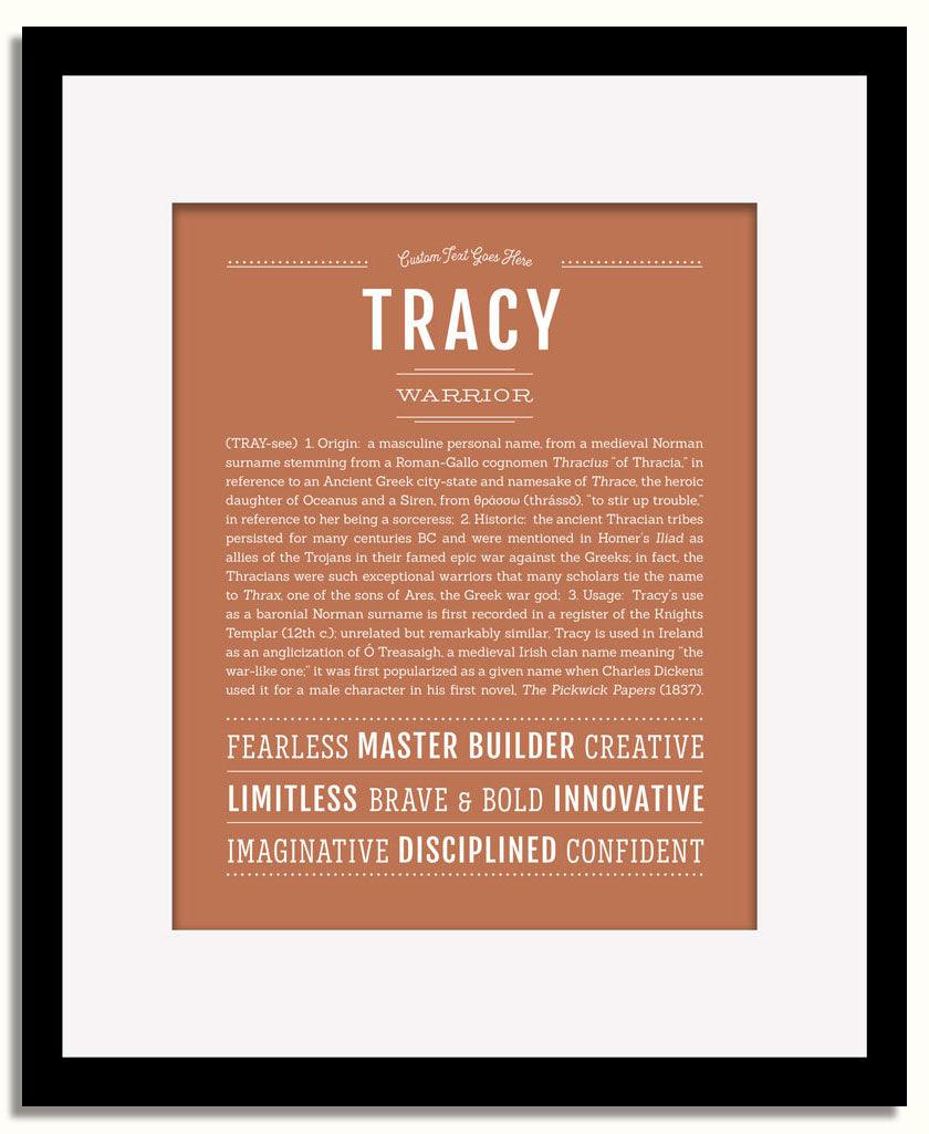 Frame Options | Terra Cotta | Black Frame, Matted