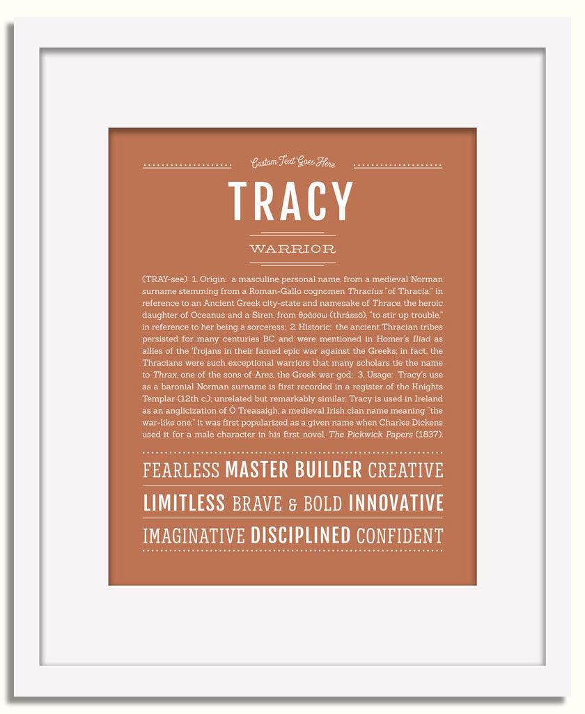 Frame Options | Terra Cotta | White Frame, Matted