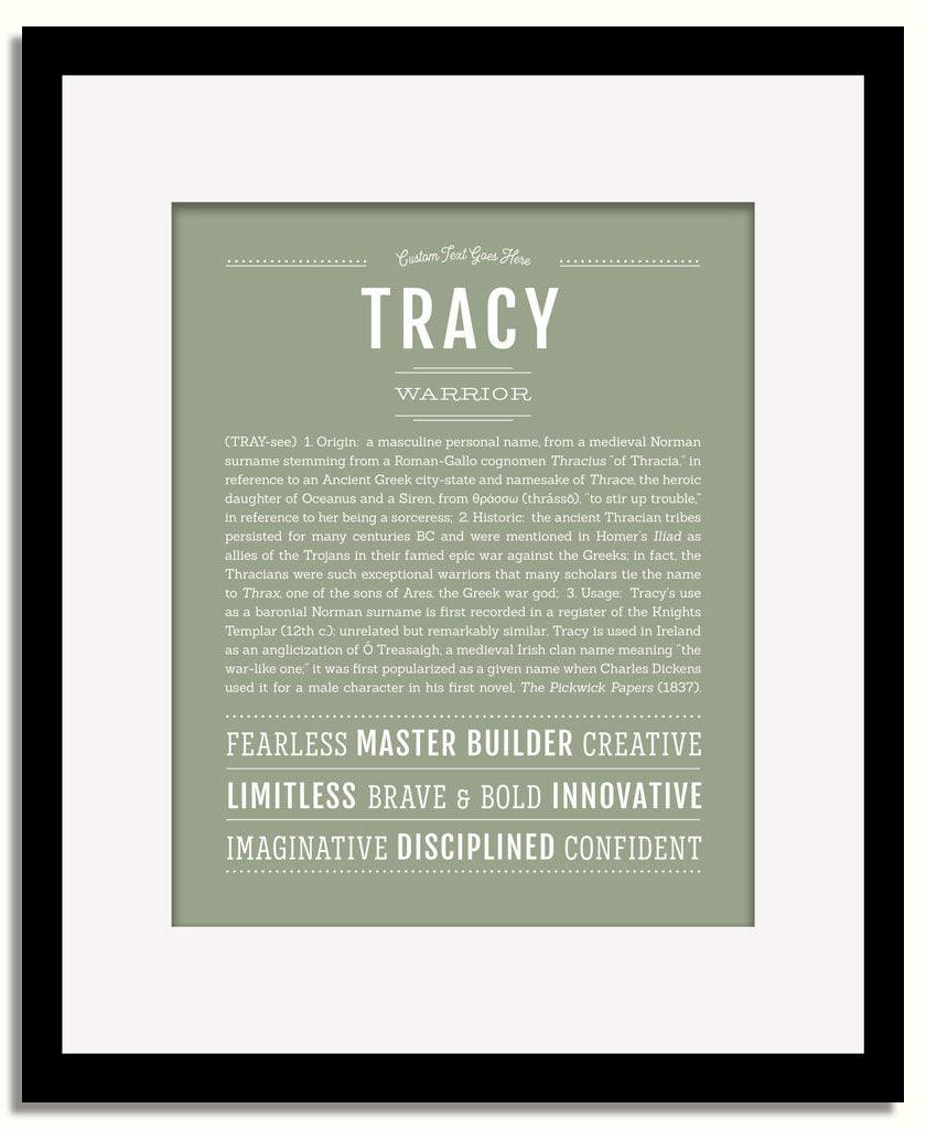 Frame Options | Sage | Black Frame, Matted