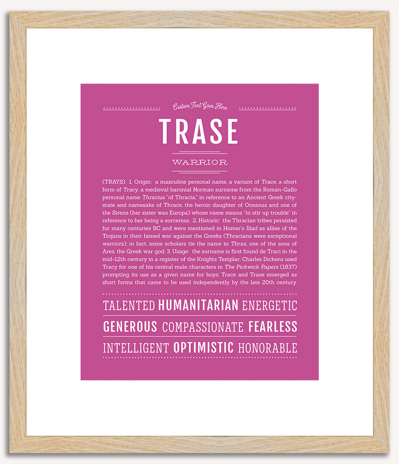 Trase | Name Art Print