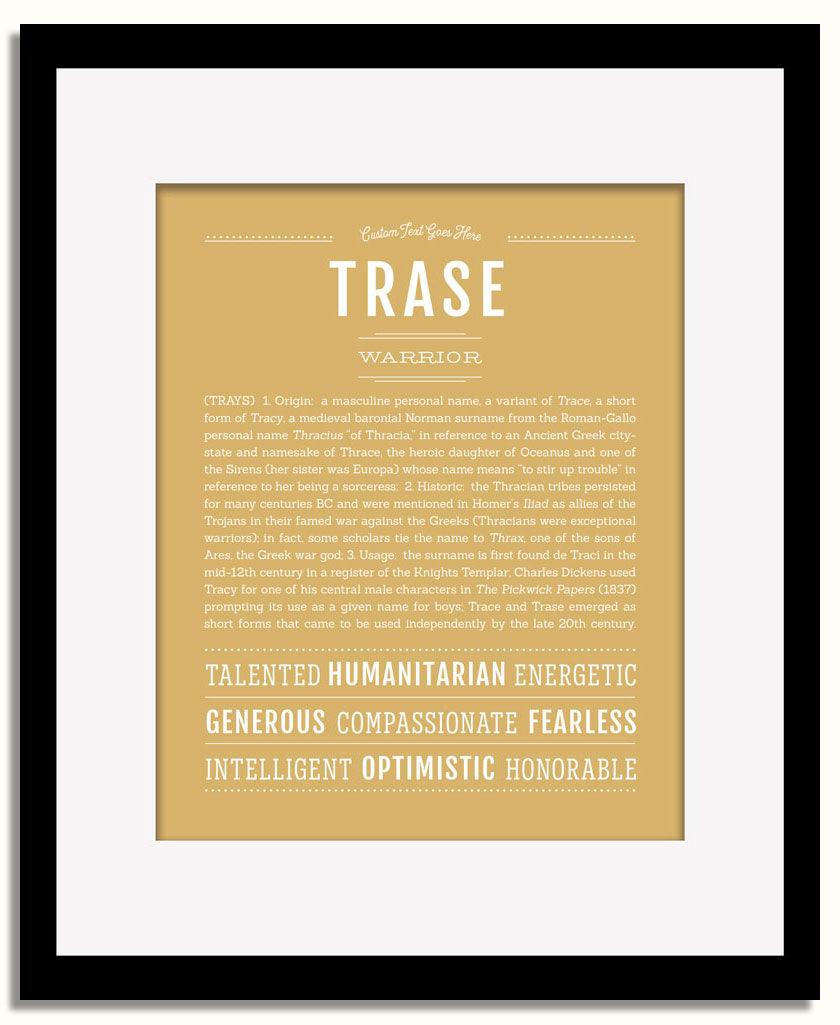 Frame Options | Matte Gold | Black Frame, Matted