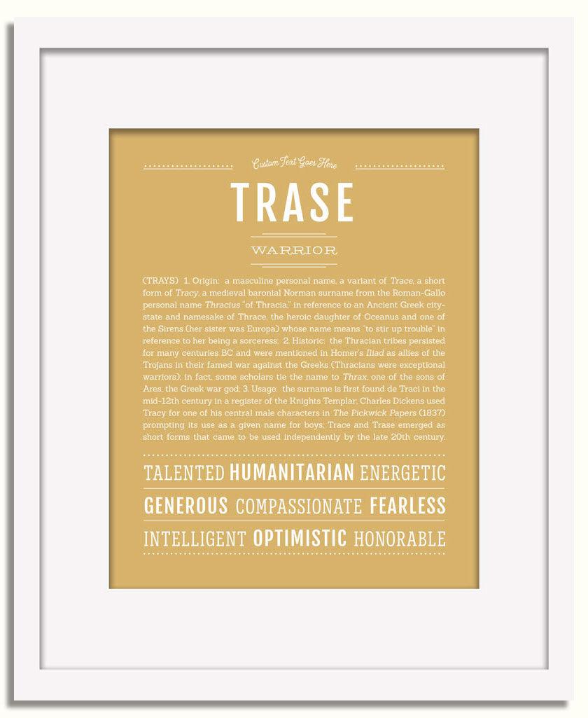 Frame Options | Matte Gold | White Frame, Matted