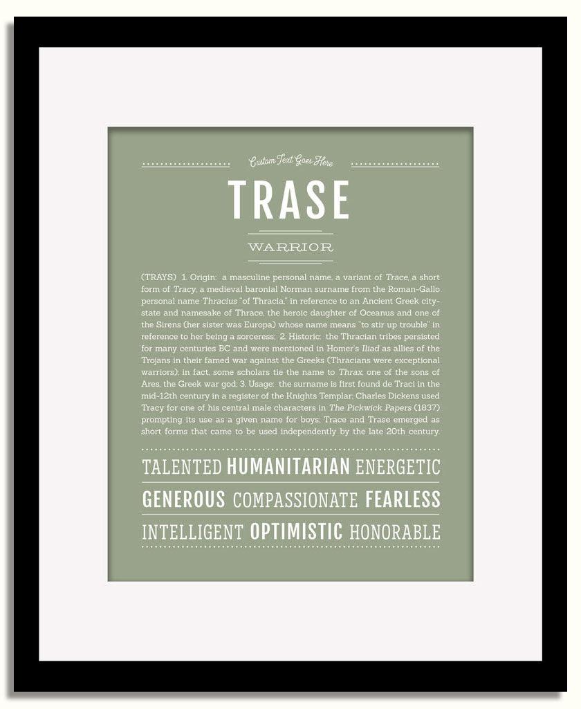 Frame Options | Sage | Black Frame, Matted