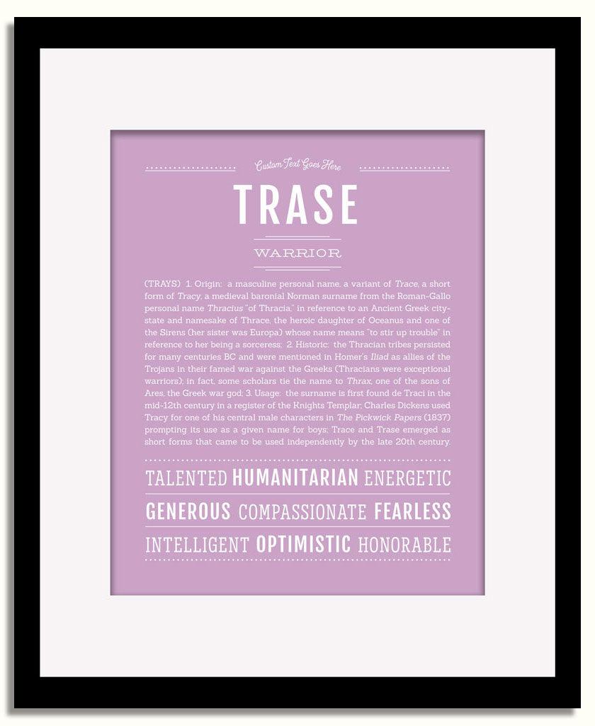 Frame Options | Lilac | Black Frame, Matted