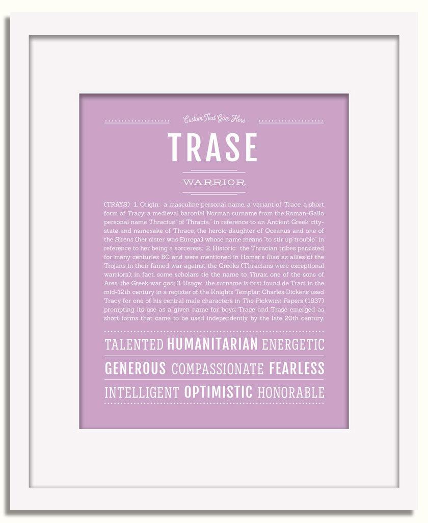 Frame Options | Lilac | White Frame, Matted