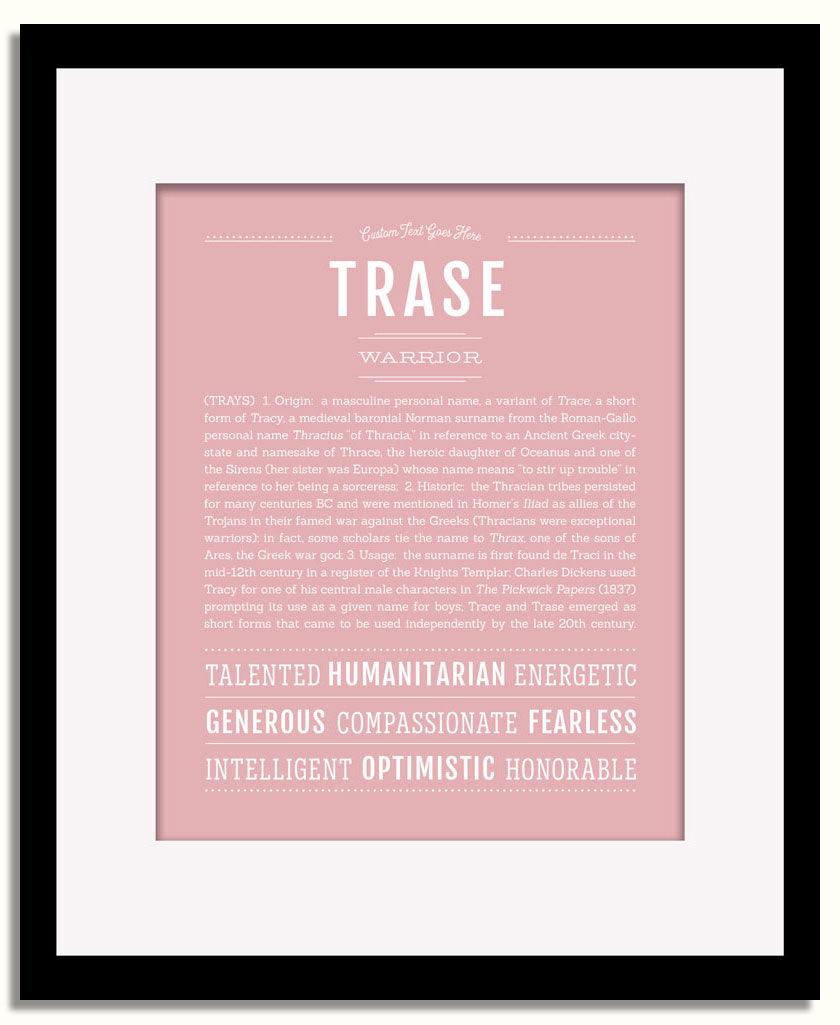 Frame Options | Dusty Rose | Black Frame, Matted