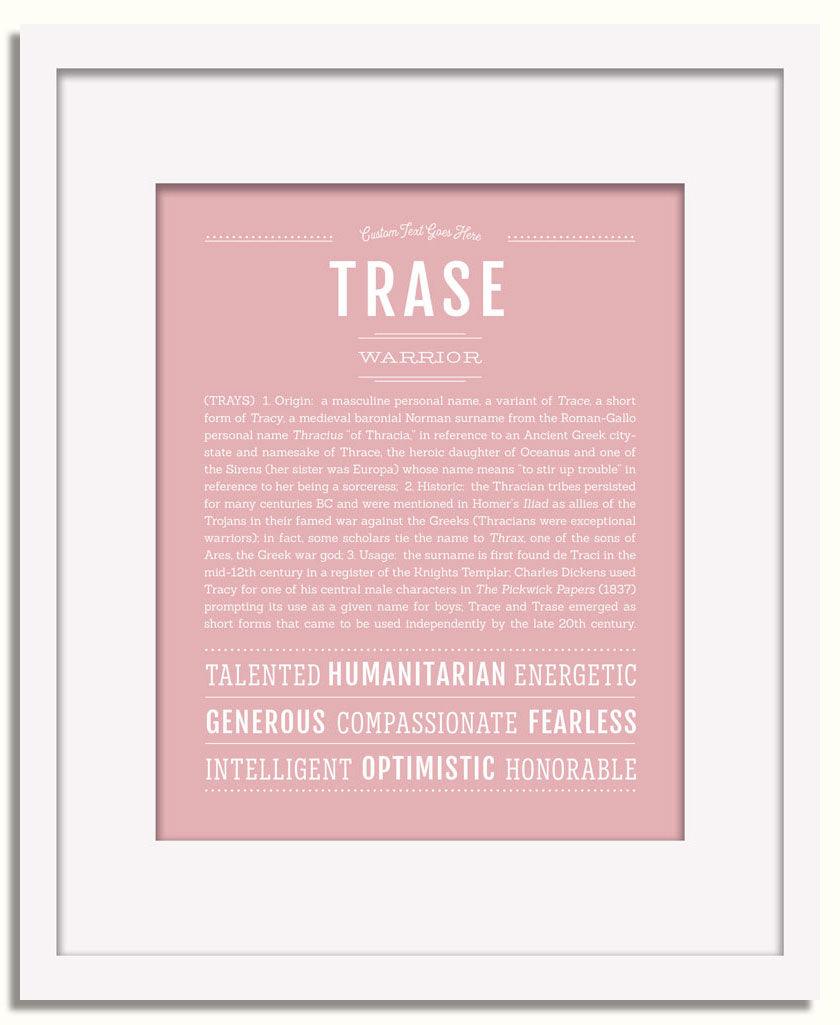 Frame Options | Dusty Rose | White Frame, Matted