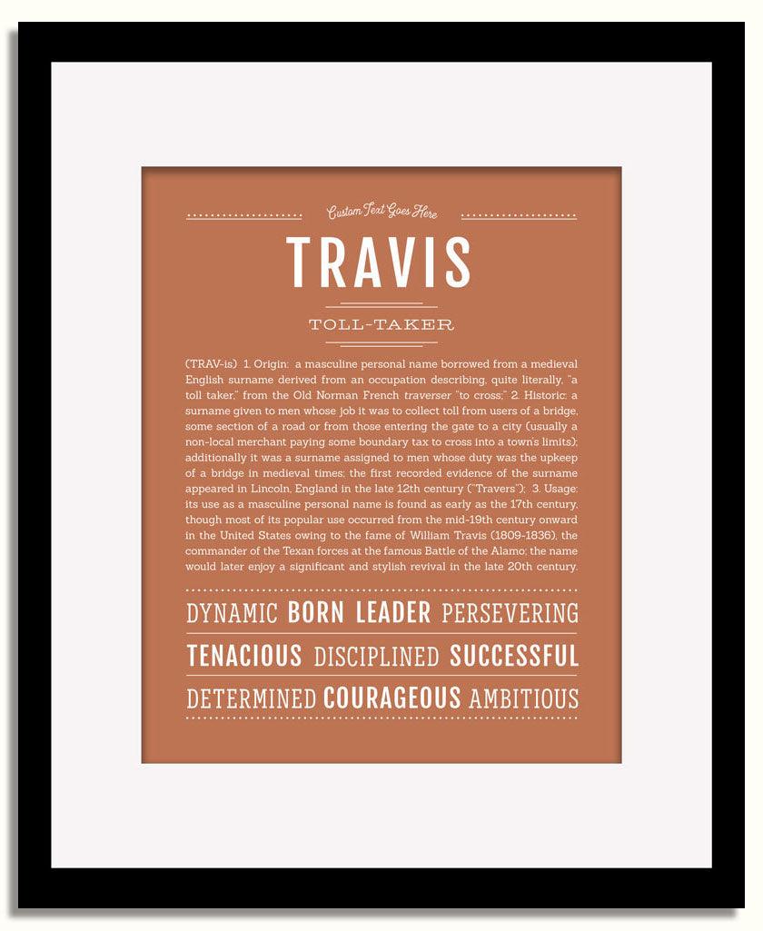 Frame Options | Terra Cotta | Black Frame, Matted