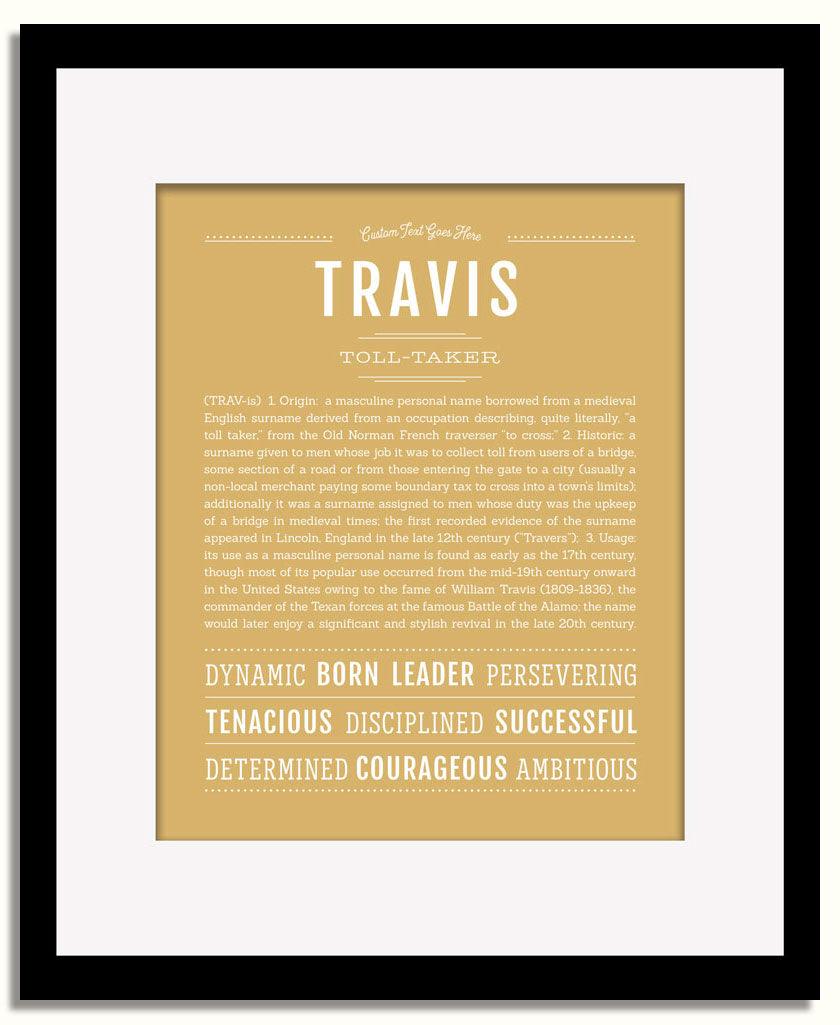 Frame Options | Matte Gold | Black Frame, Matted