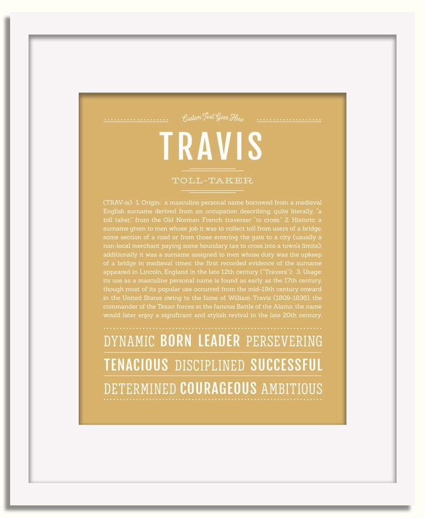 Frame Options | Matte Gold | White Frame, Matted