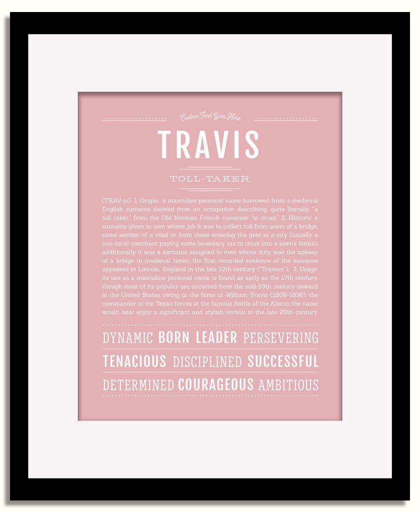 Frame Options | Dusty Rose | Black Frame, Matted