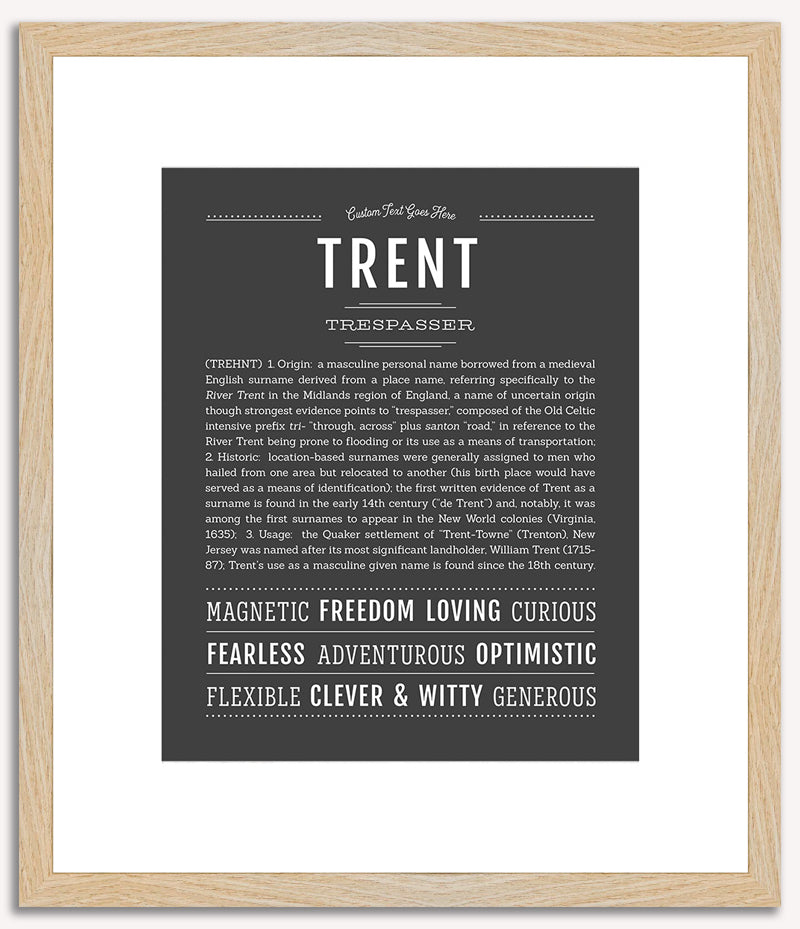 Trent | Name Art Print