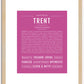 Trent | Name Art Print