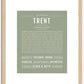 Trent | Name Art Print