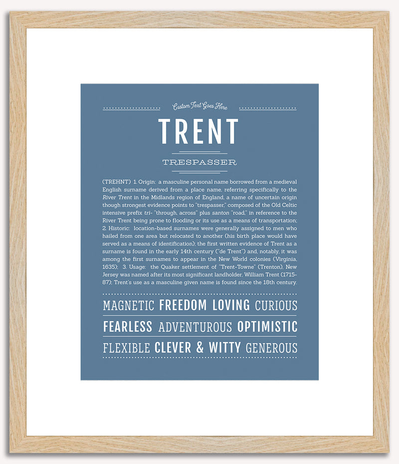 Trent | Name Art Print