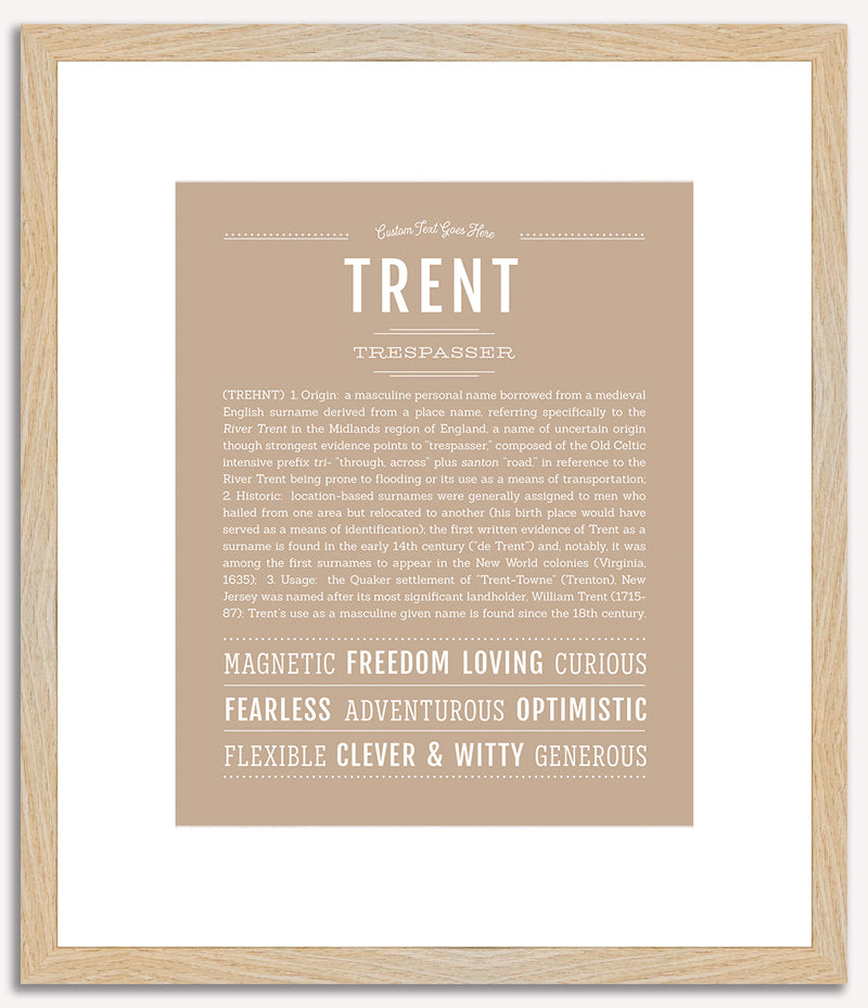 Trent | Name Art Print