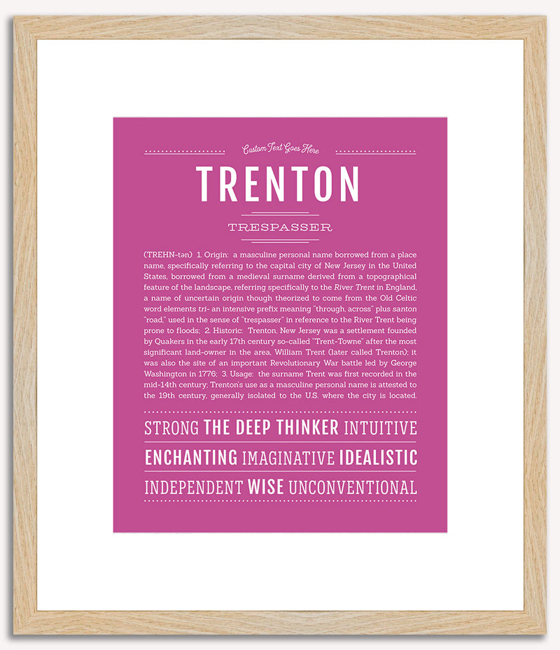 Trenton | Name Art Print