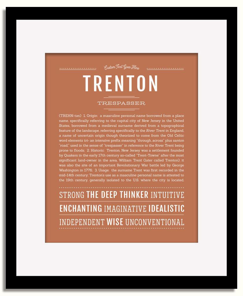 Frame Options | Terra Cotta | Black Frame, Matted