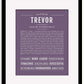 Frame Options | Deep Purple | Black Frame, Matted