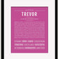 Frame Options | Dark Pink | Black Frame, Matted