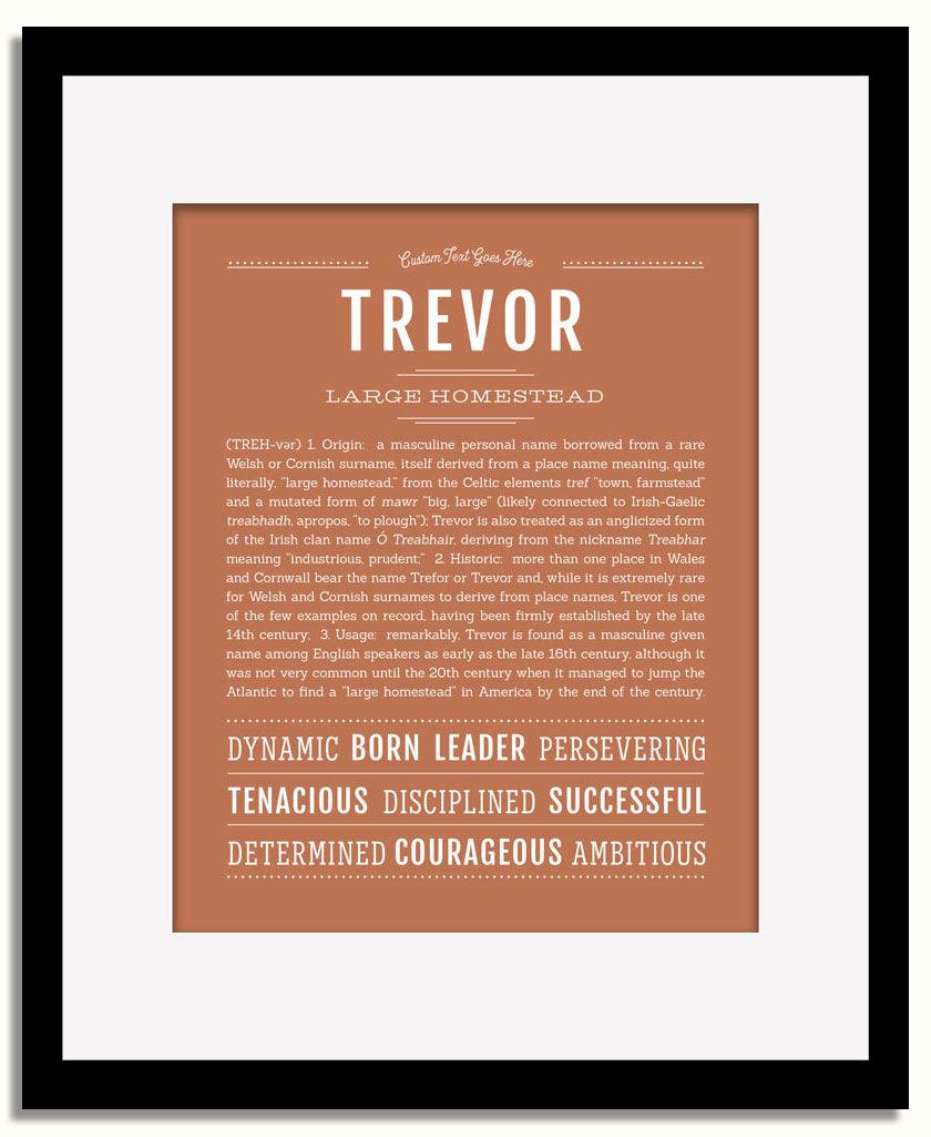 Frame Options | Terra Cotta | Black Frame, Matted