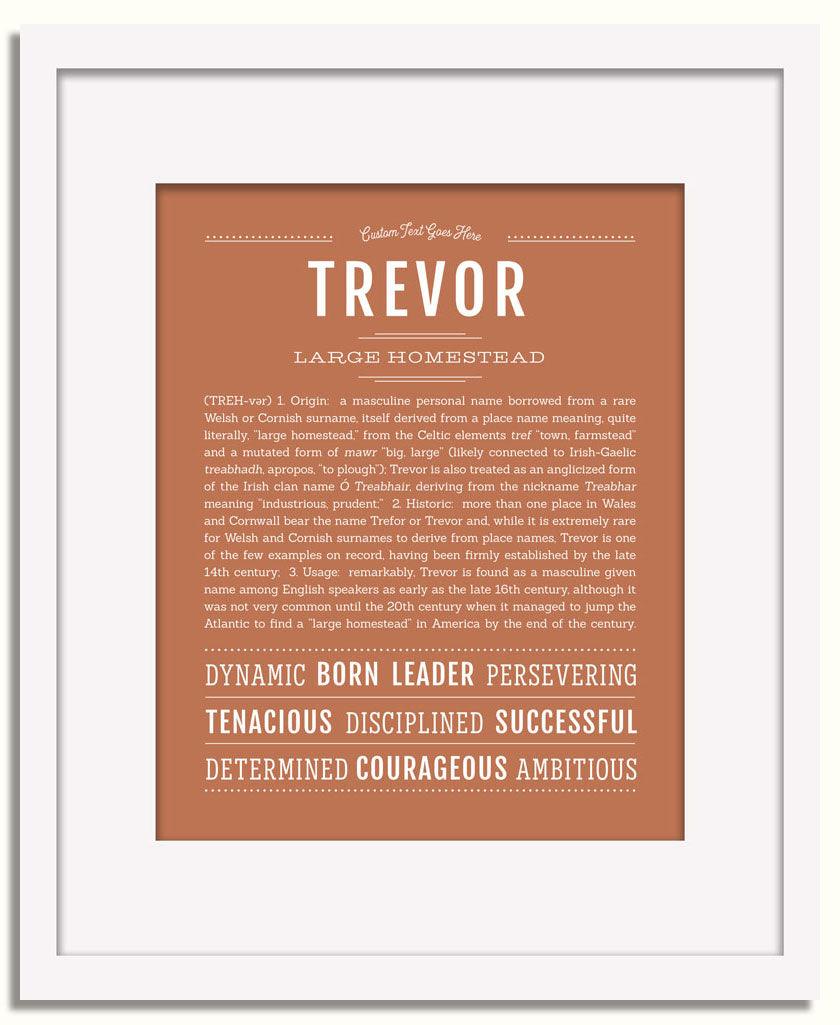 Frame Options | Terra Cotta | White Frame, Matted