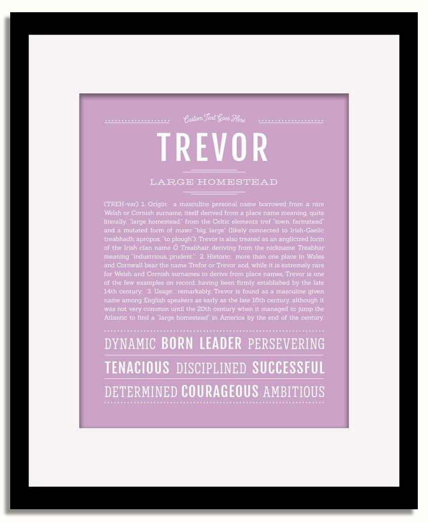 Frame Options | Lilac | Black Frame, Matted