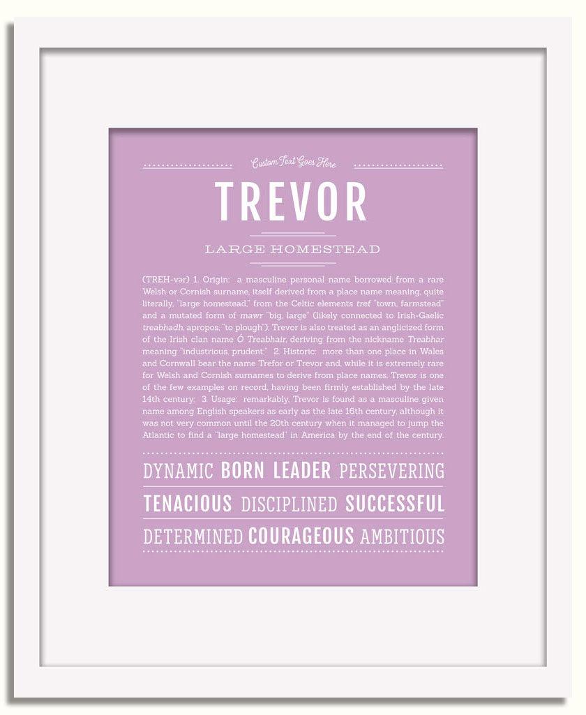 Frame Options | Lilac | White Frame, Matted