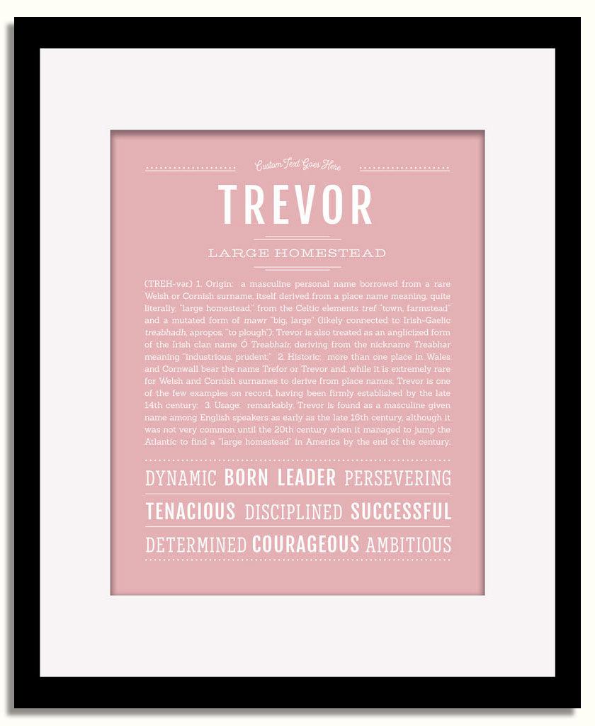 Frame Options | Dusty Rose | Black Frame, Matted