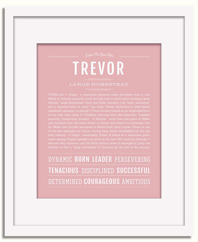 Frame Options | Dusty Rose | White Frame, Matted