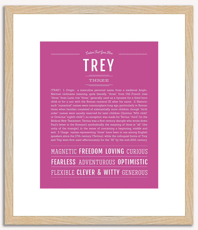 Trey | Name Art Print