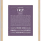 Trey | Name Art Print