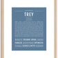 Trey | Name Art Print