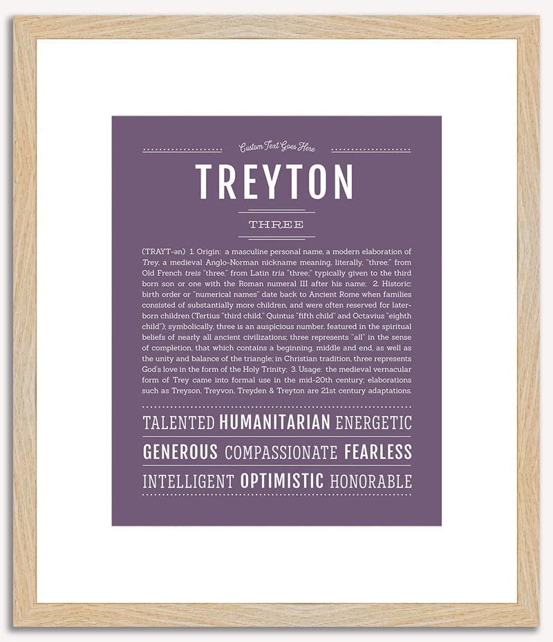 Treyton | Name Art Print