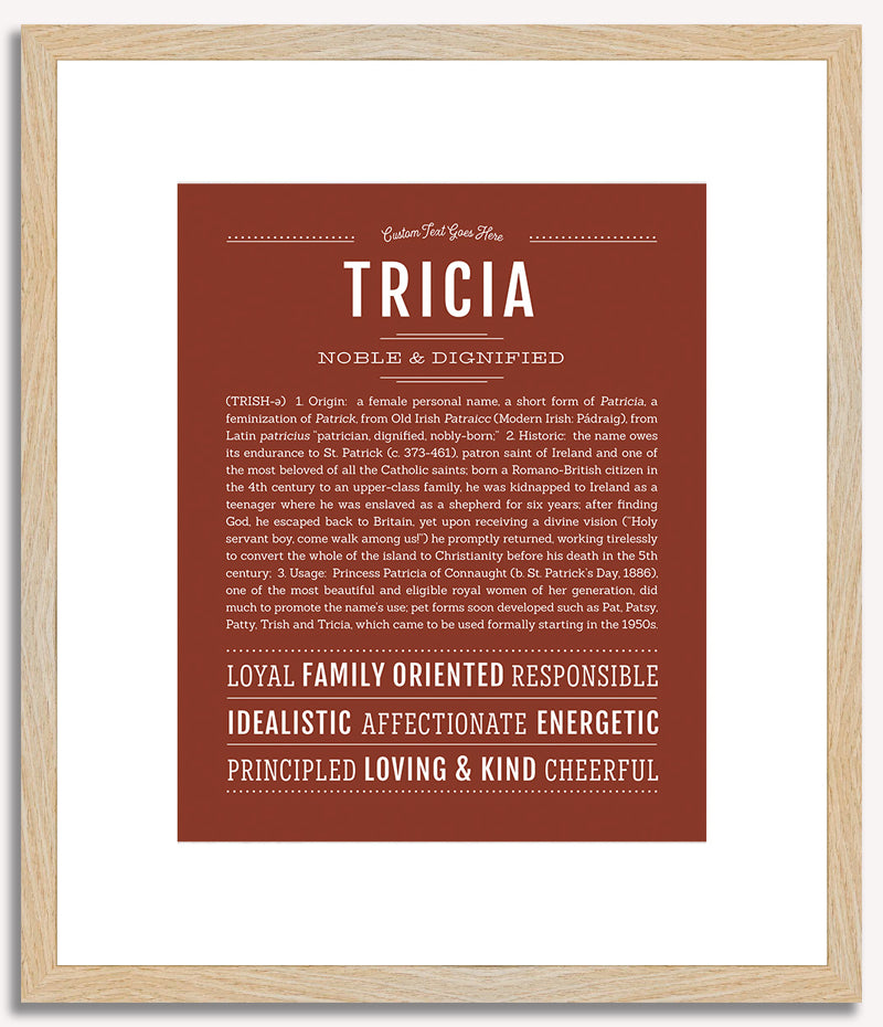 Tricia | Name Art Print