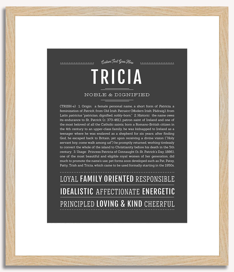 Tricia | Name Art Print